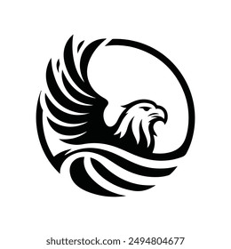 Eagle logo icon vector style