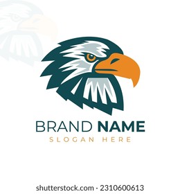 Eagle logo- icon vector-illustration design template-elegant 
 -Eagle bird logo 