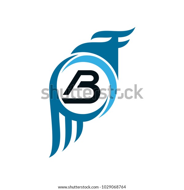 Eagle Logo Letter B Initial Logo Stock Vector (Royalty Free) 1029068764 ...