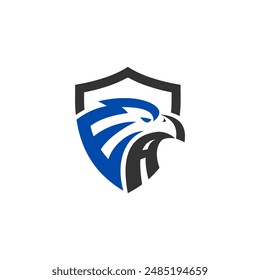 Eagle logo with letter E concept
