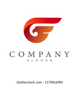 
eagle logo letter g, letter g + eagle logo design