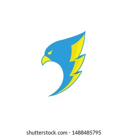 Eagle logo with lightning icon