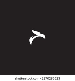 Eagle logo. The logo is made with an eagle with outstretched wings incorporated into the design. Color is white .