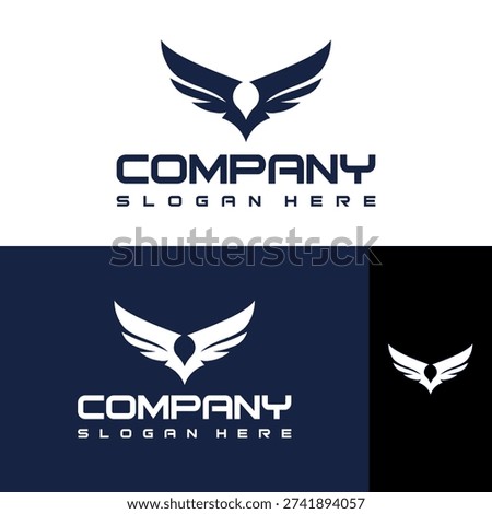 Eagle Logo Manifests Business Stability with Eagle Iconography