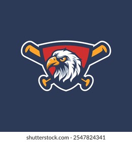 Eagle Logo Mascot Baseball Team