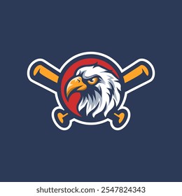 Eagle Logo Mascot Baseball Team