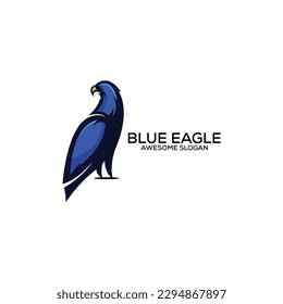 eagle logo mascot design colorful