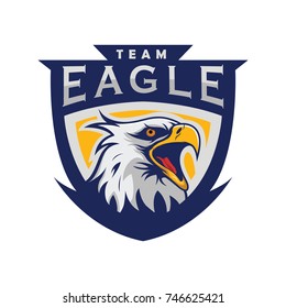 Eagle Head Esport Logo Gaming Stock Vector (Royalty Free) 1487599058