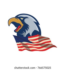 Eagle logo mascot design premium quality vector logo illustration
