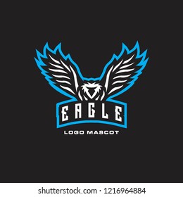 eagle logo mascot vector
