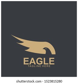 Eagle logo with modern concept. Eagle icon design. Vector Illustration