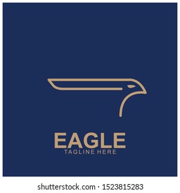 Eagle logo with modern concept. Eagle icon design. Vector Illustration