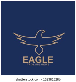 Eagle logo with modern concept. Eagle icon design. Vector Illustration