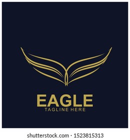 Eagle logo with modern concept. Eagle icon design. Vector Illustration