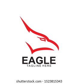 Eagle logo with modern concept. Eagle icon design. Vector Illustration