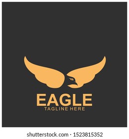 Eagle logo with modern concept. Eagle icon design. Vector Illustration