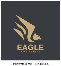 Eagle logo with modern concept. Eagle icon design. Vector Illustration