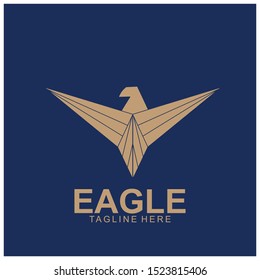 Eagle logo with modern concept. Eagle icon design. Vector Illustration