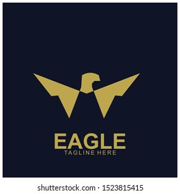 Eagle logo with modern concept. Eagle icon design. Vector Illustration