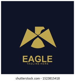 Eagle logo with modern concept. Eagle icon design. Vector Illustration