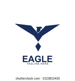 Eagle logo with modern concept. Eagle icon design. Vector Illustration