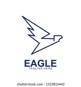 Eagle logo with modern concept. Eagle icon design. Vector Illustration