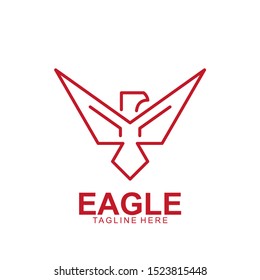 Eagle logo with modern concept. Eagle icon design. Vector Illustration