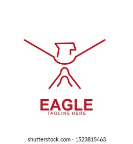 Eagle logo with modern concept. Eagle icon design. Vector Illustration