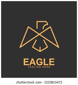 Eagle logo with modern concept. Eagle icon design. Vector Illustration