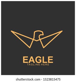 Eagle logo with modern concept. Eagle icon design. Vector Illustration