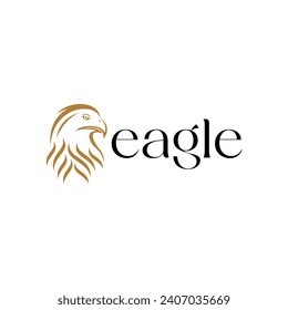Eagle logo with modern design concept for brand identity