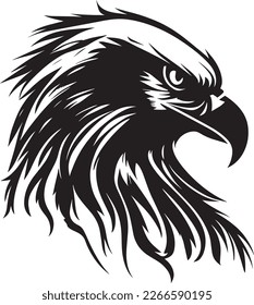 Eagle Logo Monochrome Design Style 