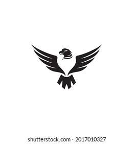 
eagle logo with natural concept