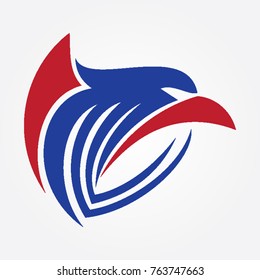 eagle logo on letters