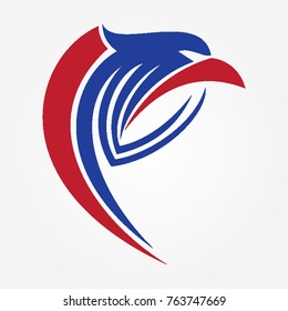 eagle logo on letters