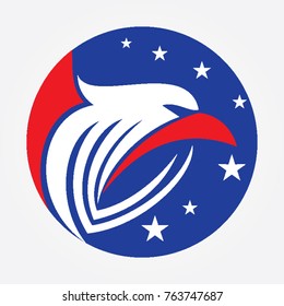 eagle logo on letters