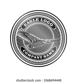 Eagle logo on white background