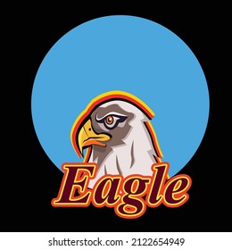 eagle logo for online game team e sport and sports team or company with eagle vector theme