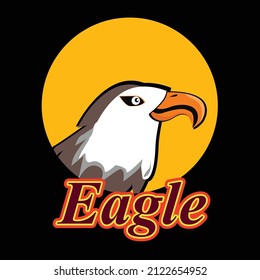 eagle logo for online game team e sport and sports team or company with eagle vector theme