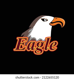 eagle logo for online game team e sport and sports team or company with eagle vector theme