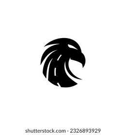 Eagle logo with road,traportation icon vector.