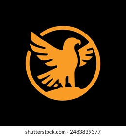 signo y símbolo del logotipo del águila, Ilustración vectorial