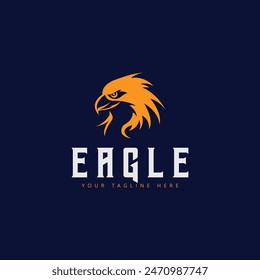 Das Adler-Logo mit einem einfachen und modernen Design macht das Design elegant und anmutig