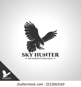 Eagle Logo with Sky Hunter design concept