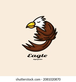 eagle logo. Stylish eagle vector illustration.