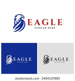 Eagle logo, suitable for natural community and military logos