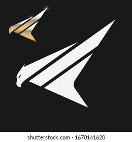 eagle logo symbol illustration. hawk icon. eps10