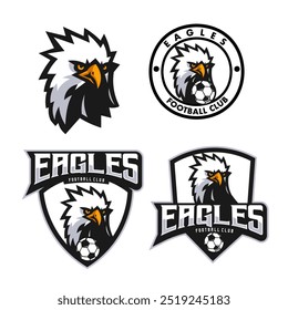 Logotipo Eagle para Equipe Esportes Futebol Futebol
