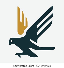 Eagle Logo Template
Bird Silhouette Vector Template