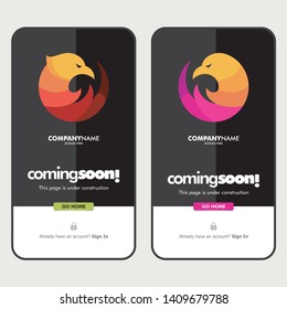 Eagle Logo Template, Colorful, can use for landing page, template, ui, web, mobile app, poster, banner, flyer, stickers, Business Name, EPS 10